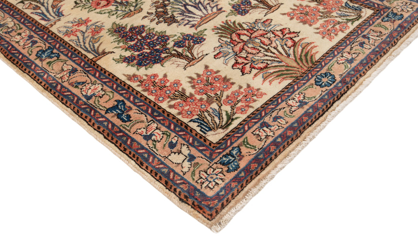 Alfombra persa Kashan | 128 x 77 cm