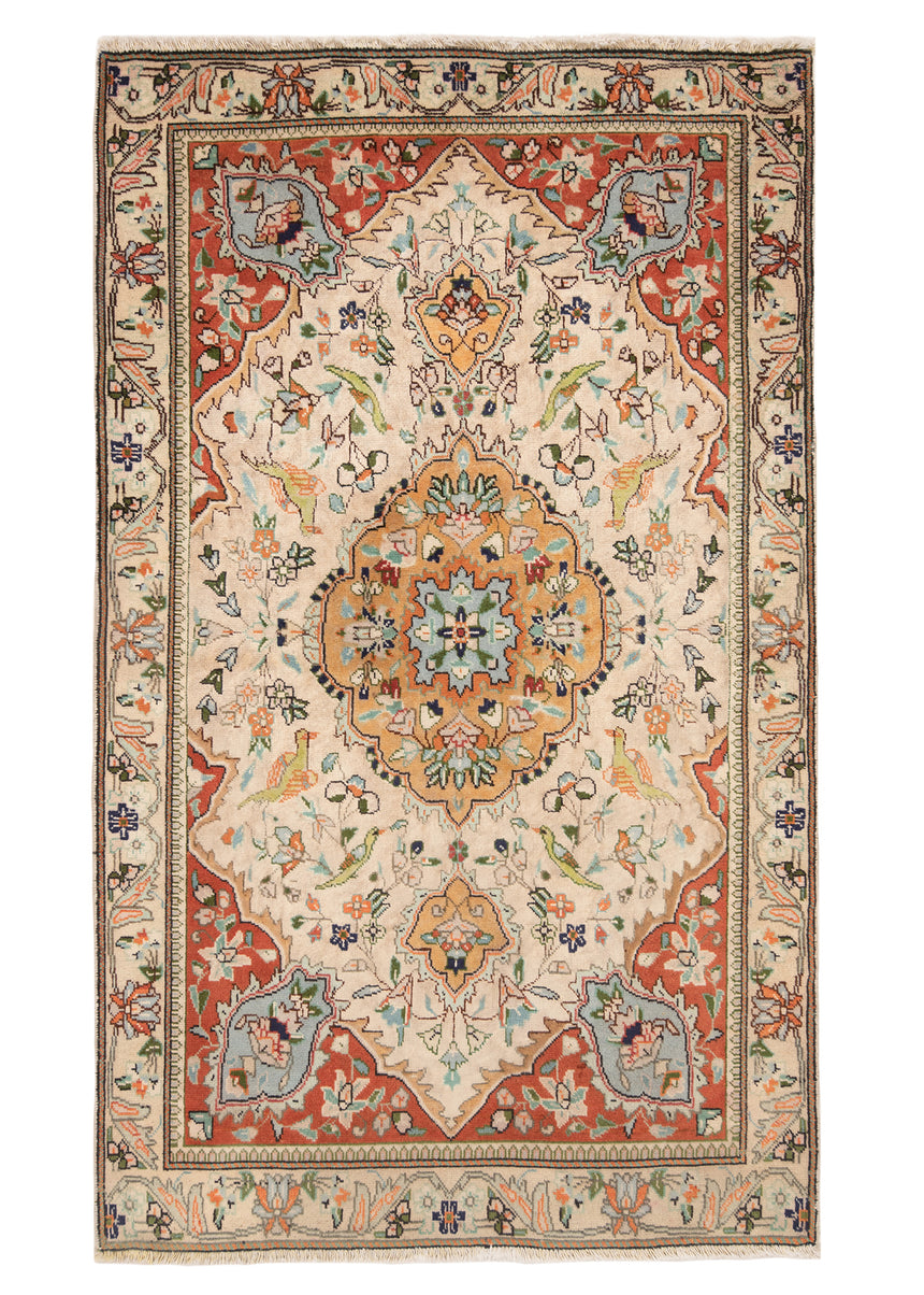 Alfombra persa Tabriz | 159 x 96 cm