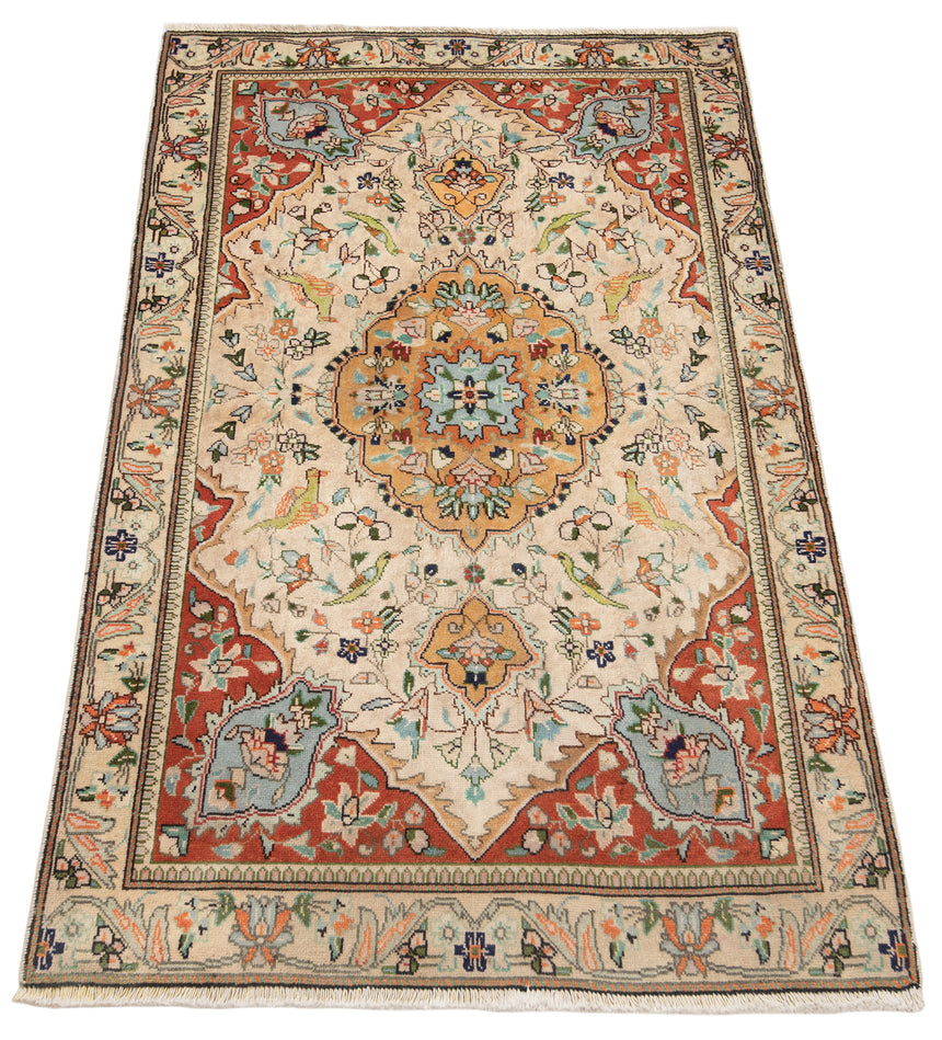 Alfombra persa Tabriz | 159 x 96 cm