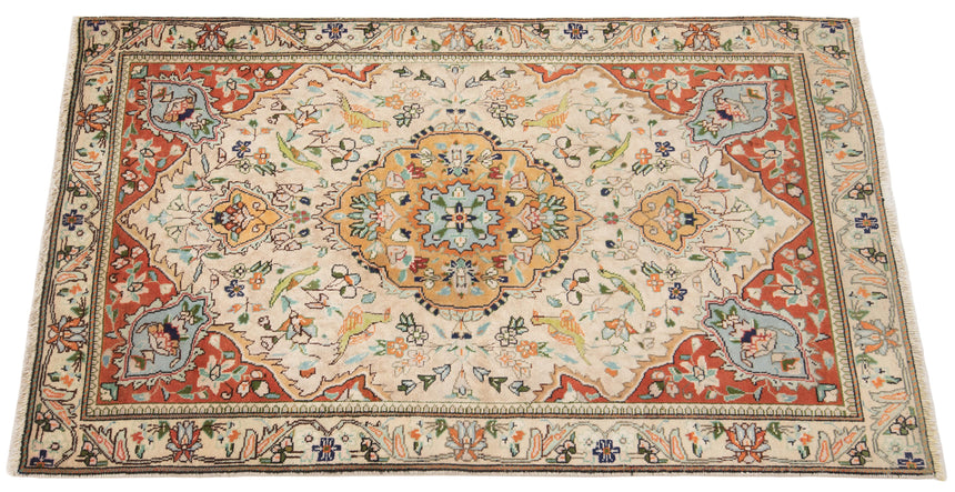 Alfombra persa Tabriz | 159 x 96 cm