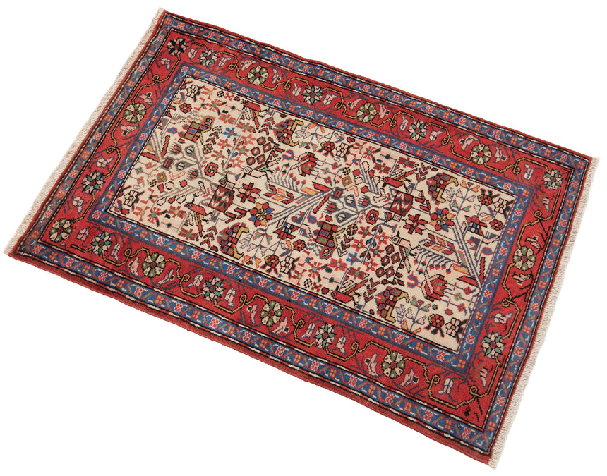 Alfombra persa Hamedan | 109 x 75 cm