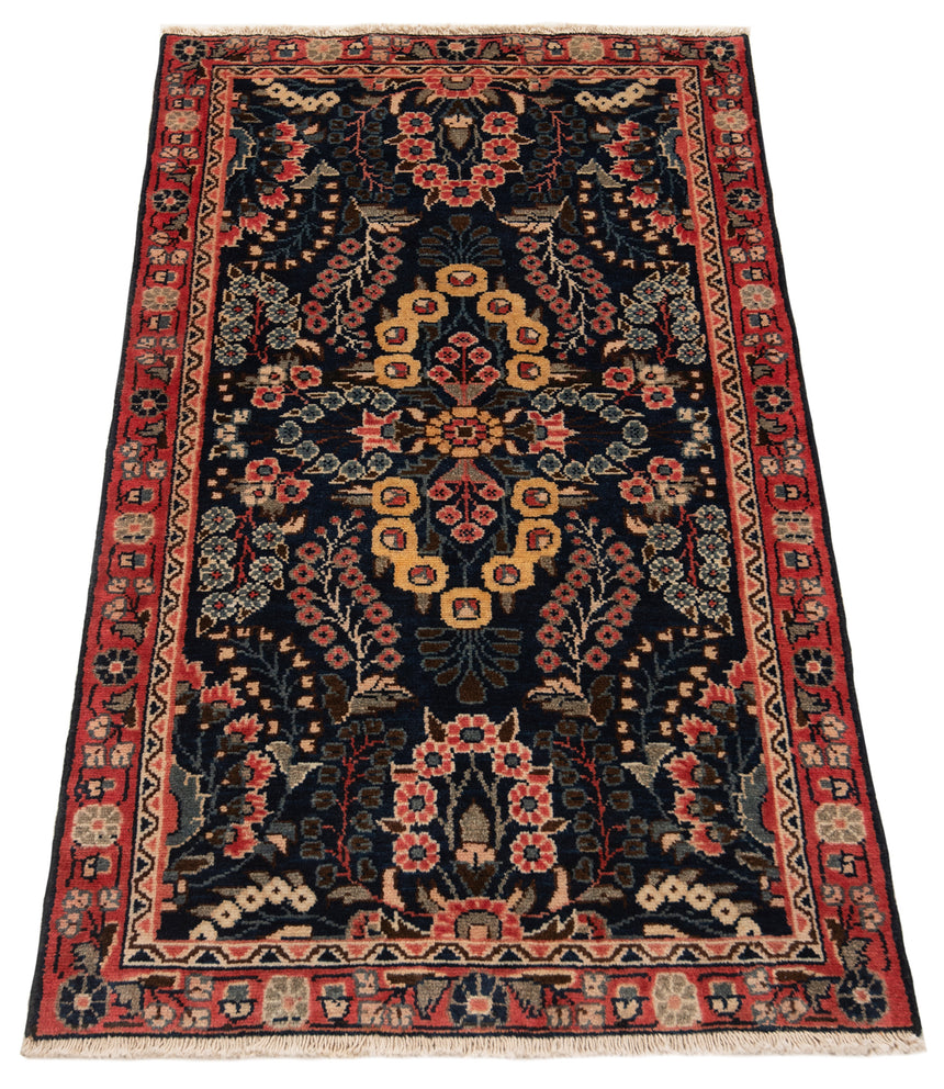 Alfombra persa Hamedan | 132 x 75 cm