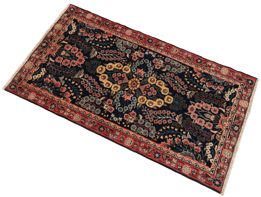 Alfombra persa Hamedan | 132 x 75 cm