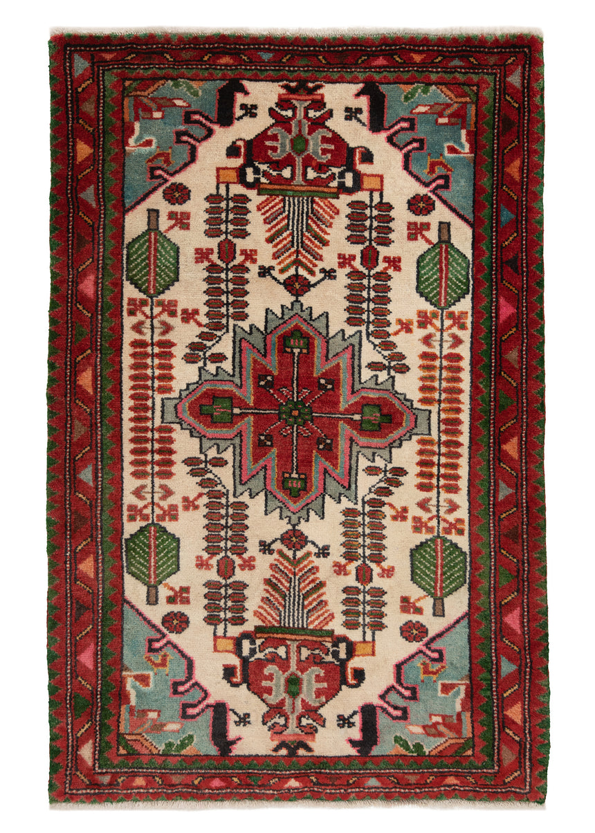 Alfombra persa Hamedan | 121 x 81 cm