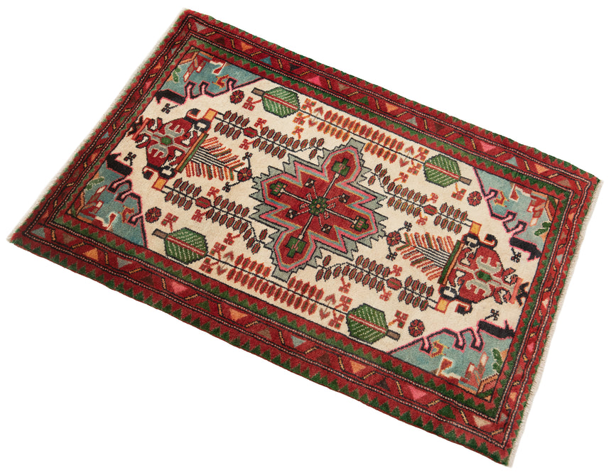 Alfombra persa Hamedan | 121 x 81 cm
