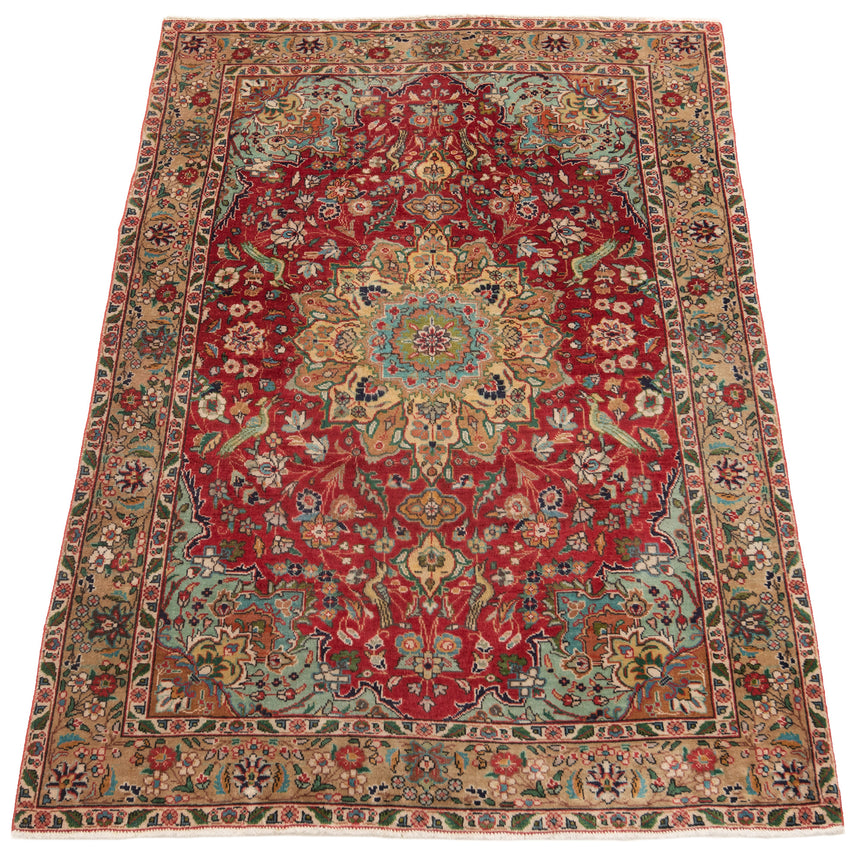Alfombra persa Tabriz | 138 x 95 cm