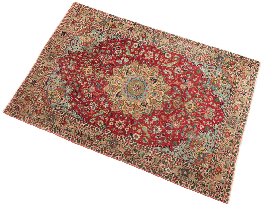 Alfombra persa Tabriz | 138 x 95 cm