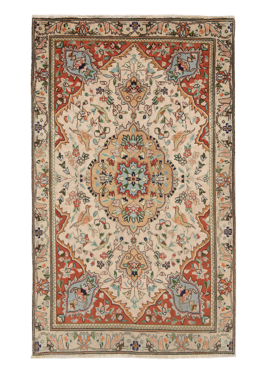 Alfombra persa Tabriz | 157 x 97 cm