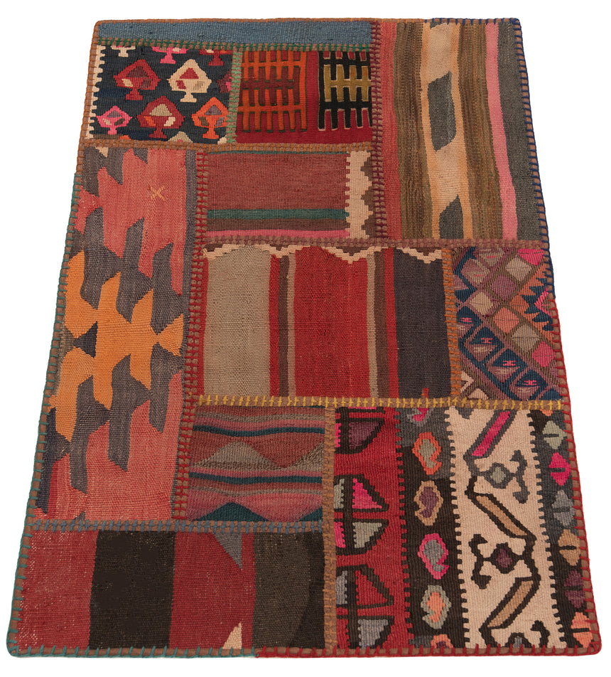 Patchwork de kilim | 120 x 80 cm