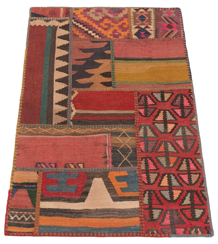 Patchwork de kilim | 120 x 80 cm