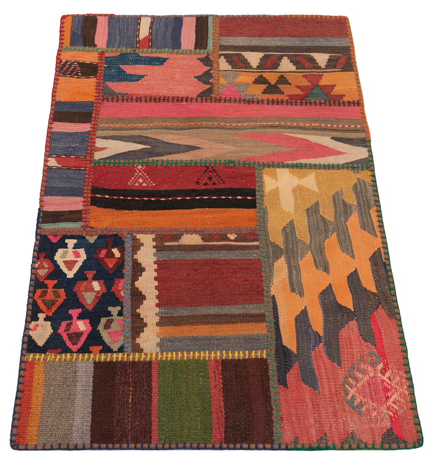 Patchwork de kilim | 120 x 80 cm