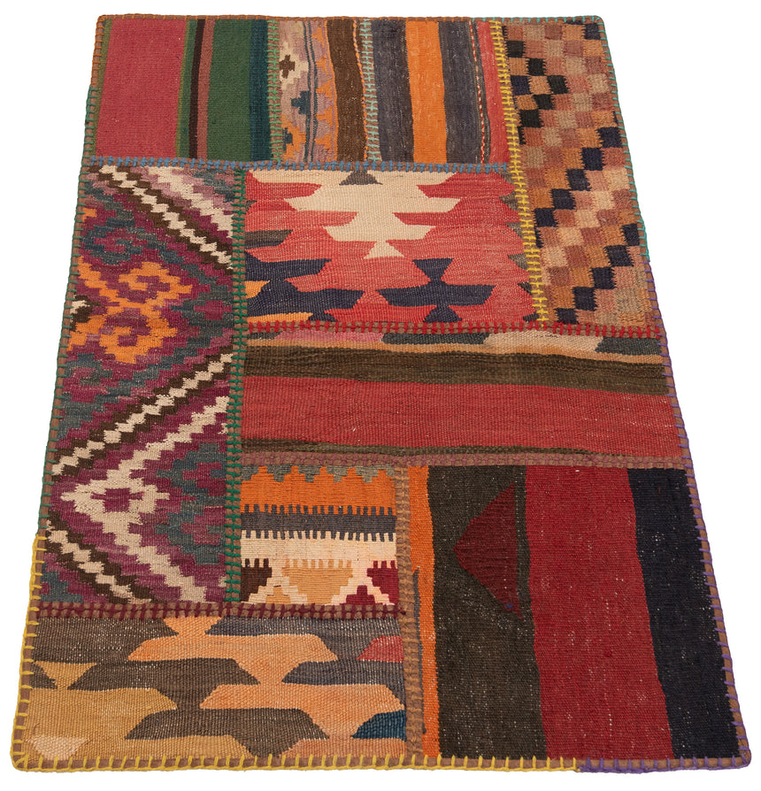 Patchwork de kilim | 120 x 80 cm
