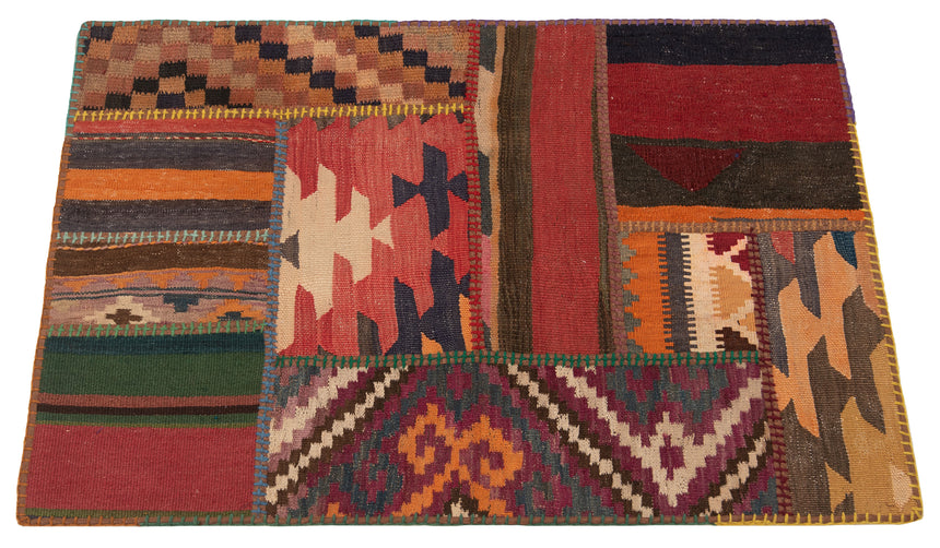 Patchwork de kilim | 120 x 80 cm