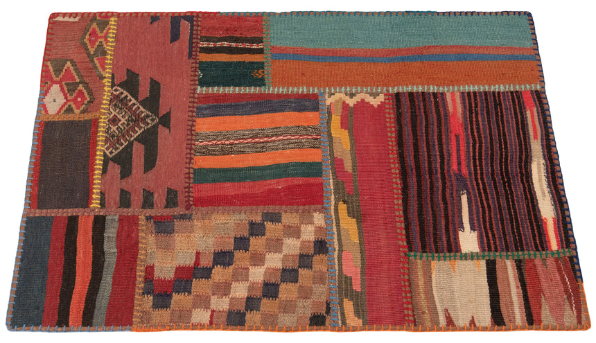 Patchwork de kilim | 120 x 80 cm