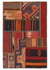Patchwork de kilim | 120 x 80 cm
