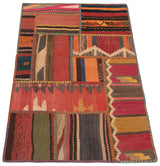 Patchwork de kilim | 120 x 80 cm