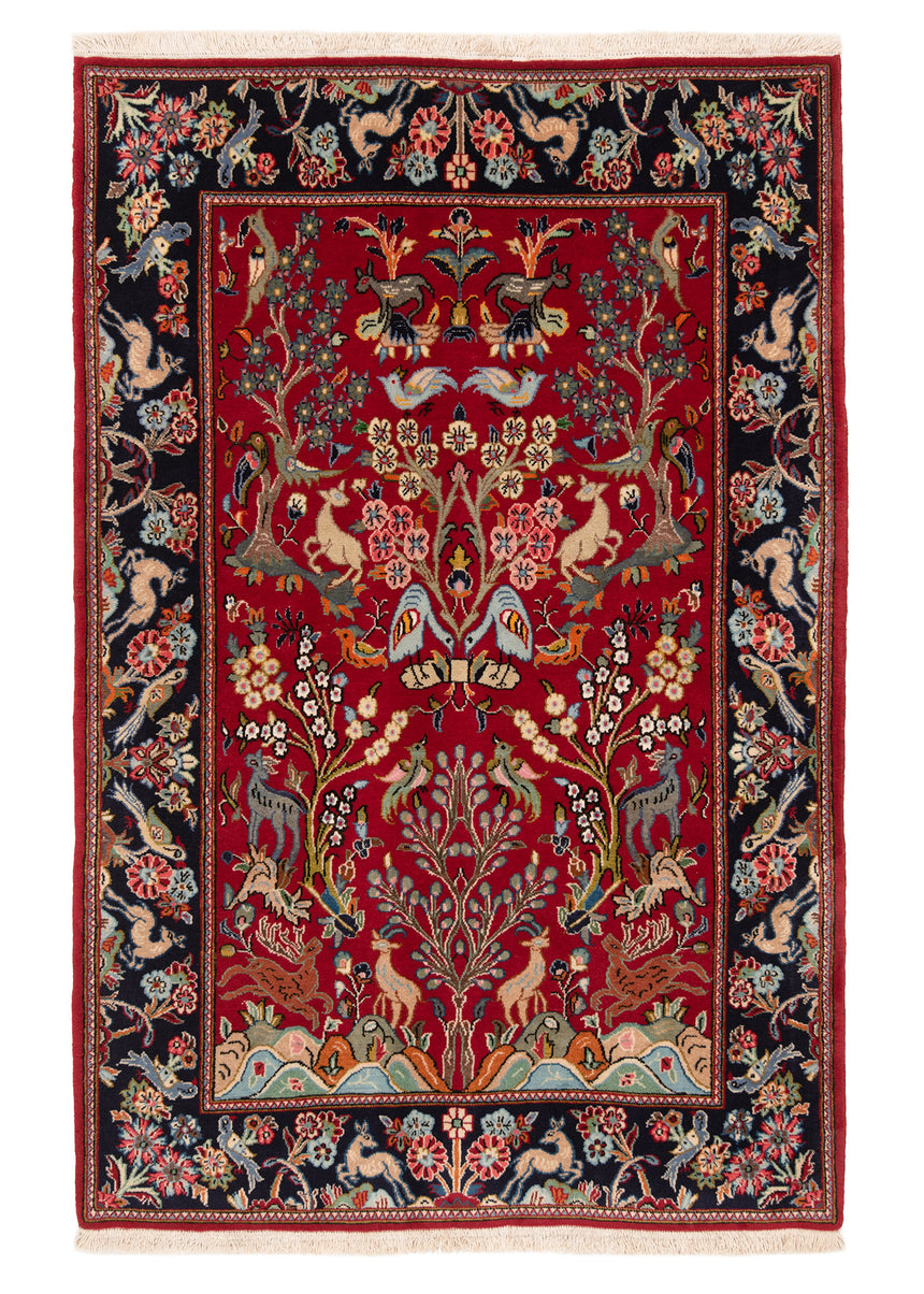 Alfombra persa Qom | 150 x 100 cm