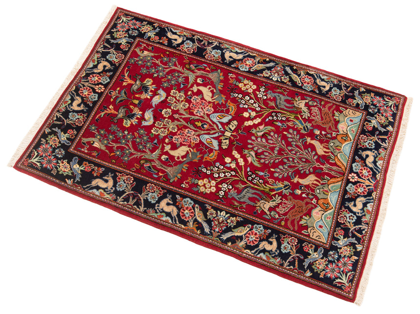 Alfombra persa Qom | 150 x 100 cm