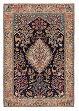 Alfombra persa Qom Patina | 195 x 133 cm