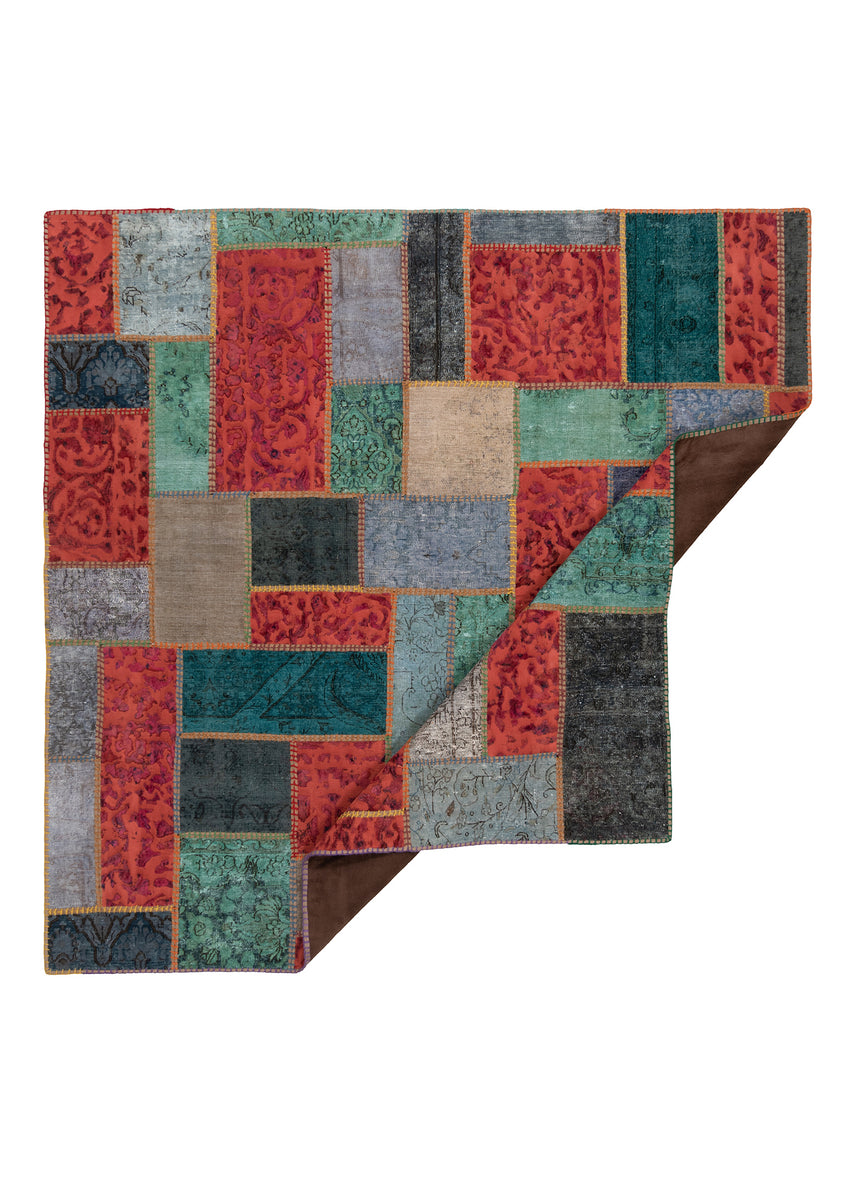 Alfombra de patchwork | 202 x 202 cm