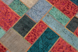 Alfombra de patchwork | 202 x 202 cm