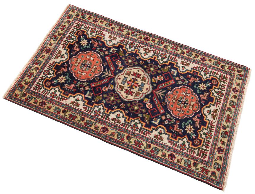 Alfombra persa Tabriz | 134 x 84 cm