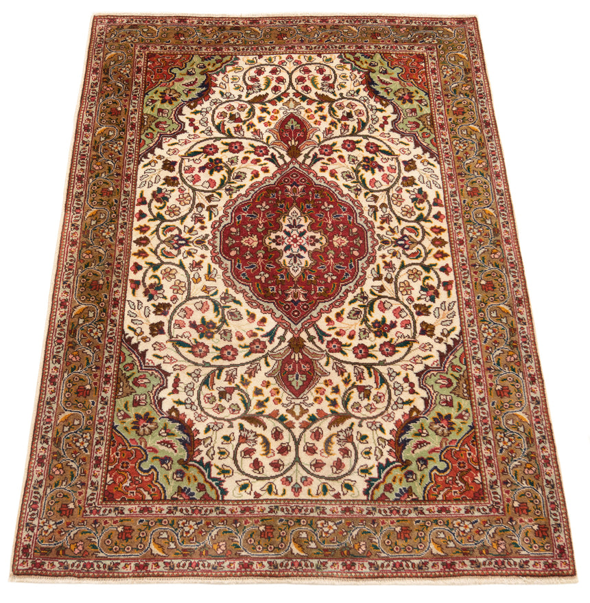 Alfombra persa Tabriz 40Raj | 148 x 105 cm