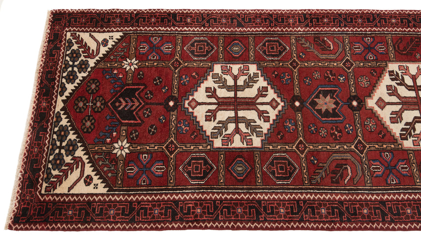 Alfombra persa Hamedan | 304 x 95 cm