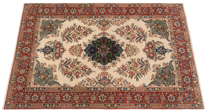Alfombra persa Qom | 210 x 139 cm