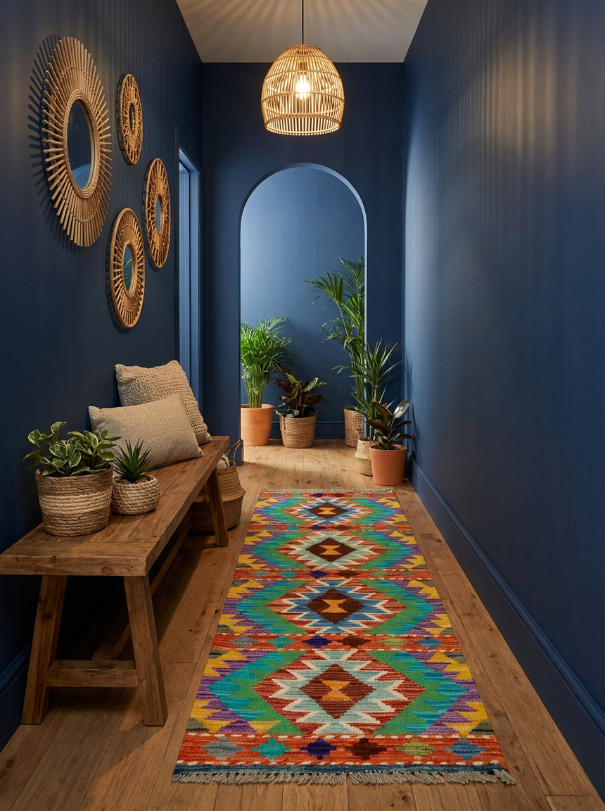 Kilim Afgano | 151 x 50 cm