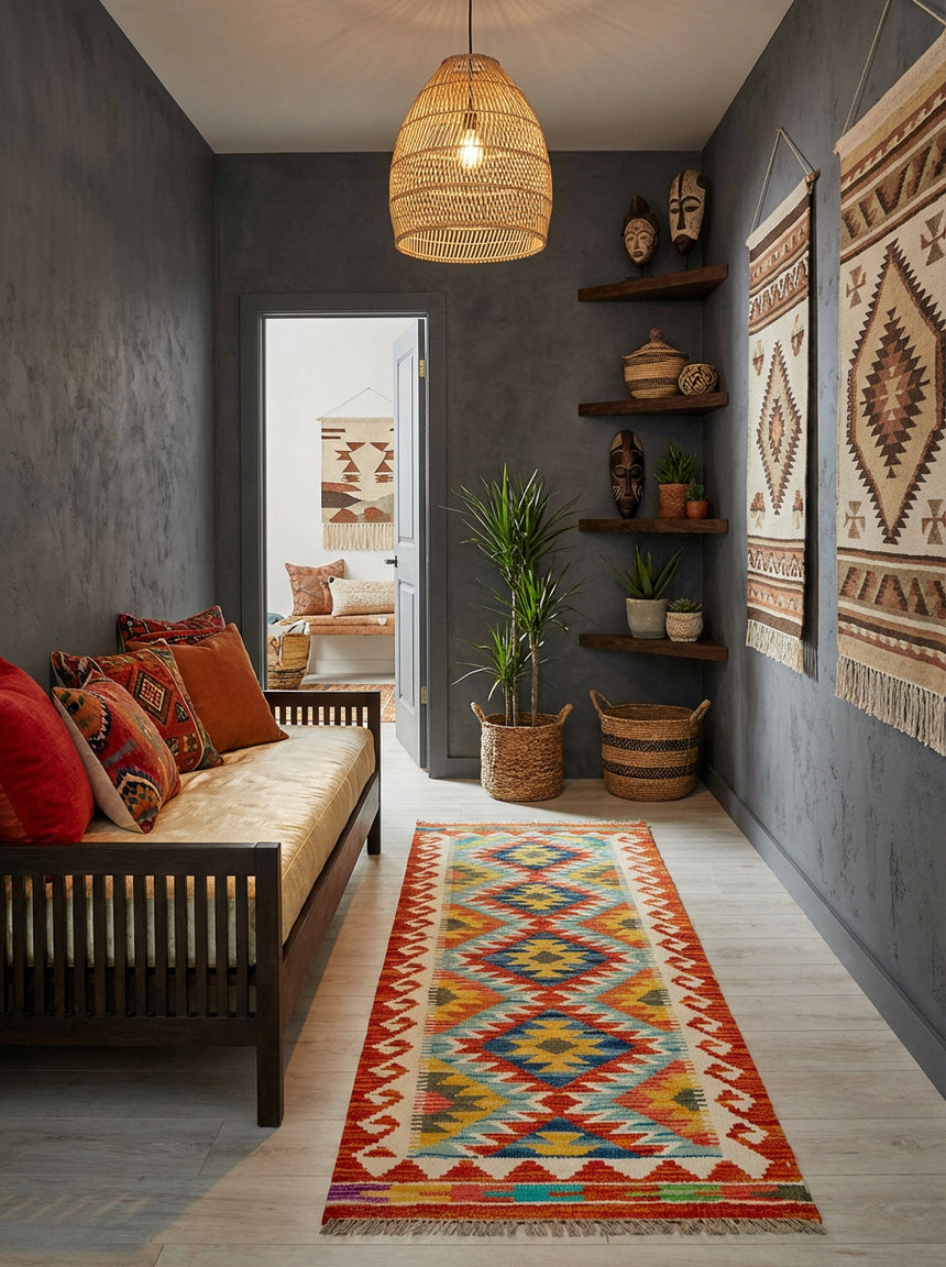 Kilim Afgano | 140 x 49 cm