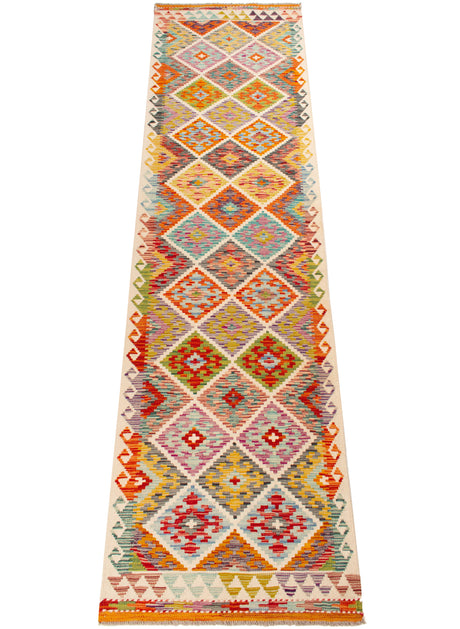 Kilim Afgano | 299 x 82 cm