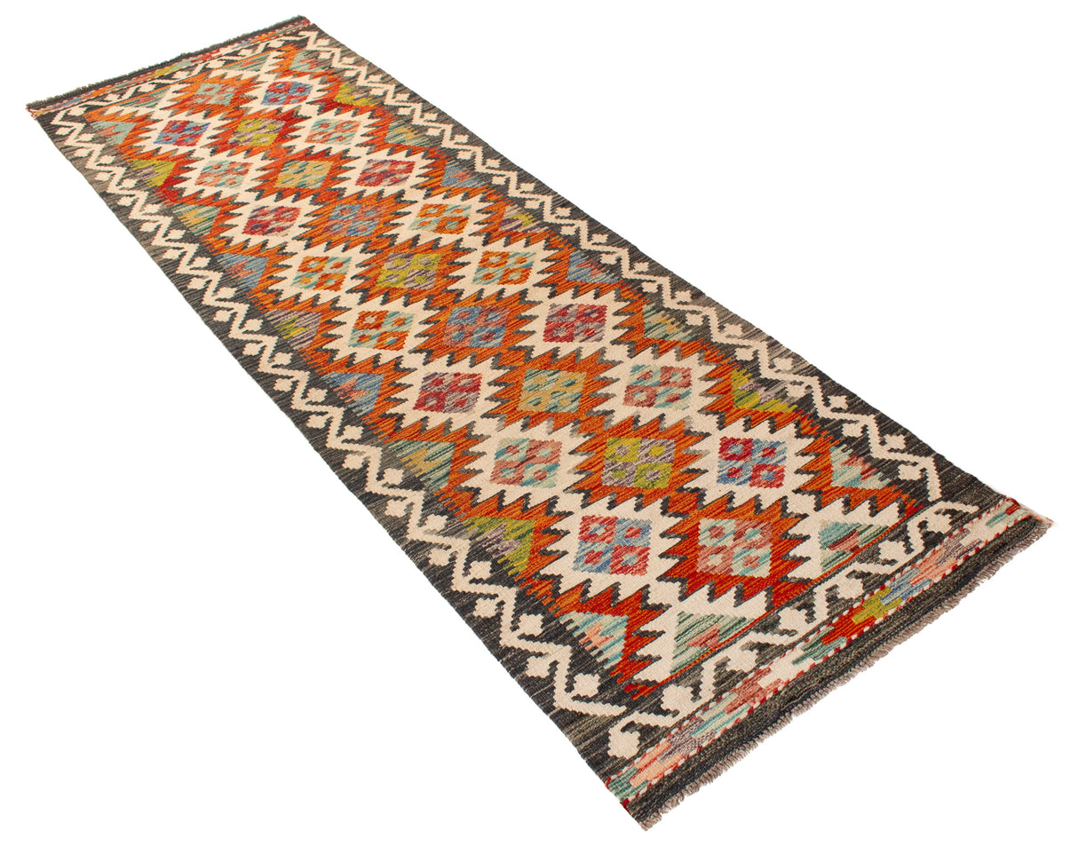 Kilim Afgano | 258 x 80 cm