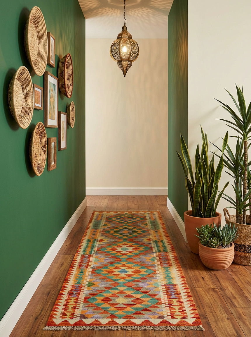 Kilim Afgano | 197 x 64 cm