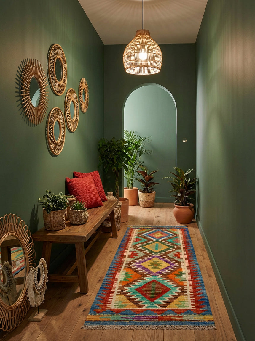 Kilim Afgano | 144 x 49 cm