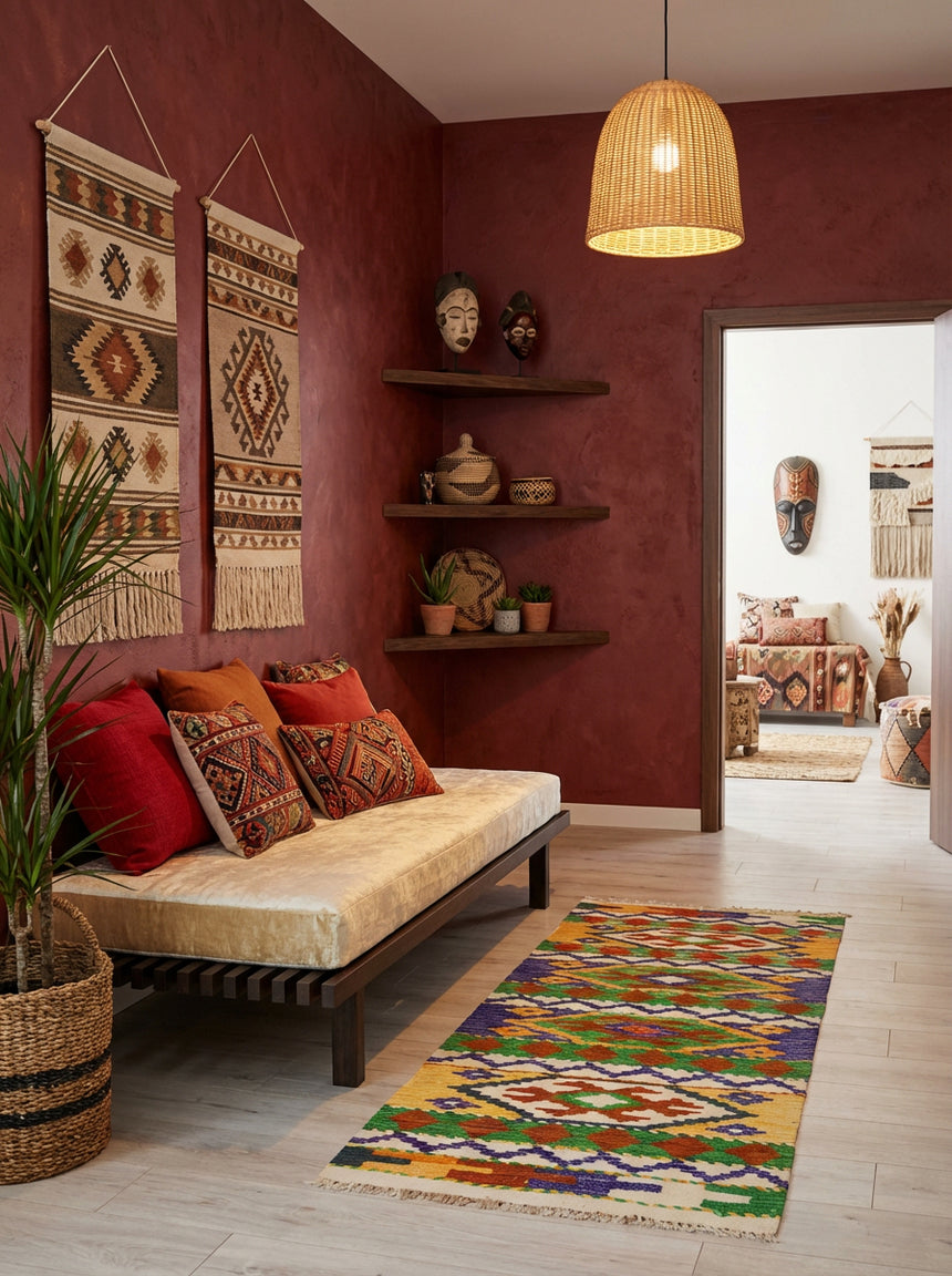 Kilim Afgano | 154 x 51 cm