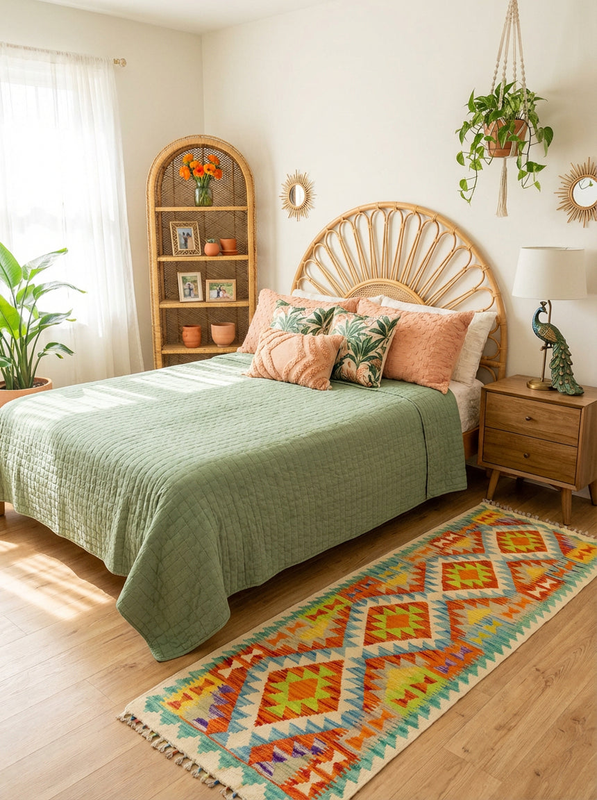 Kilim Afgano | 206 x 73 cm