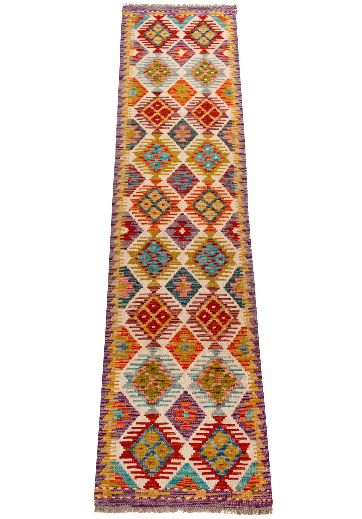 Kilim Afgano | 247 x 63 cm