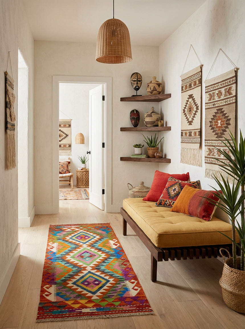 Kilim Afgano | 150 x 54 cm