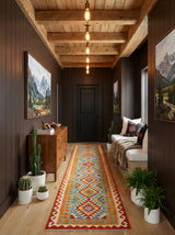 Kilim Afgano | 385 x 81 cm