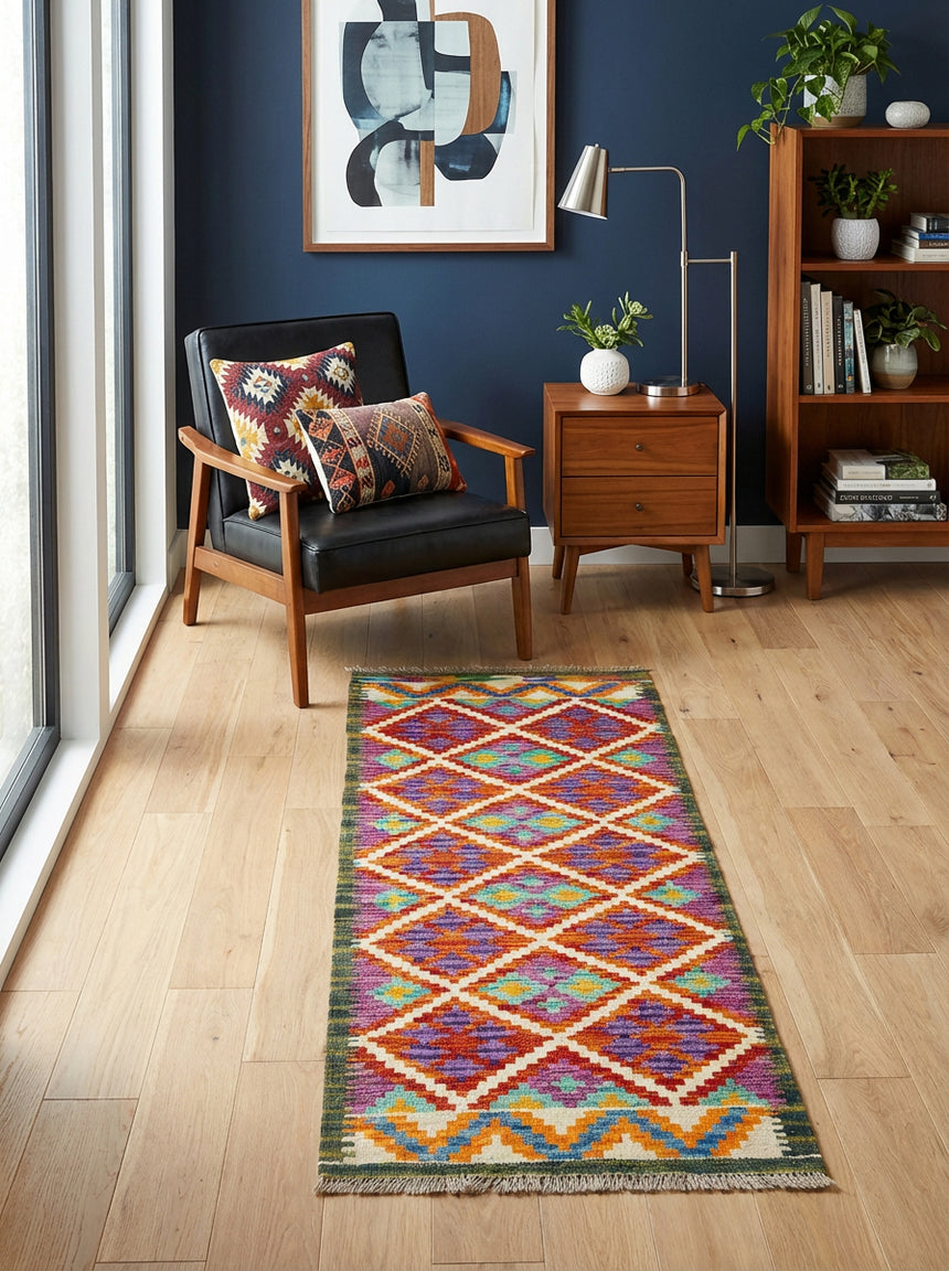 Kilim Afgano | 142 x 51 cm
