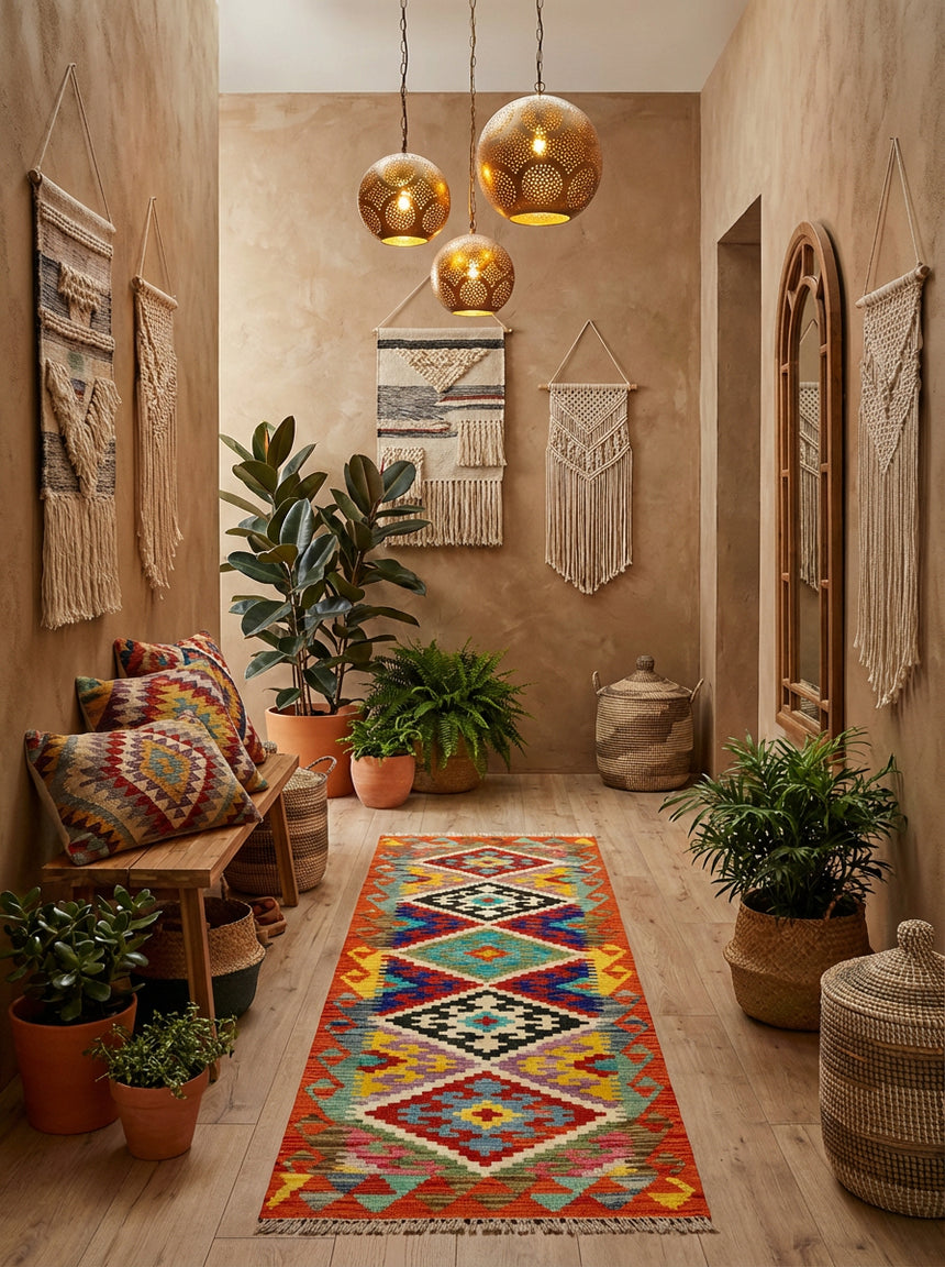 Kilim Afgano | 162 x 58 cm