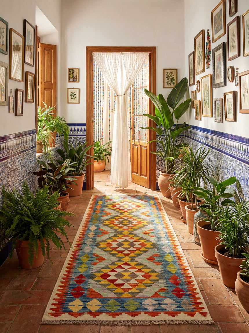 Kilim Afgano | 206 x 76 cm