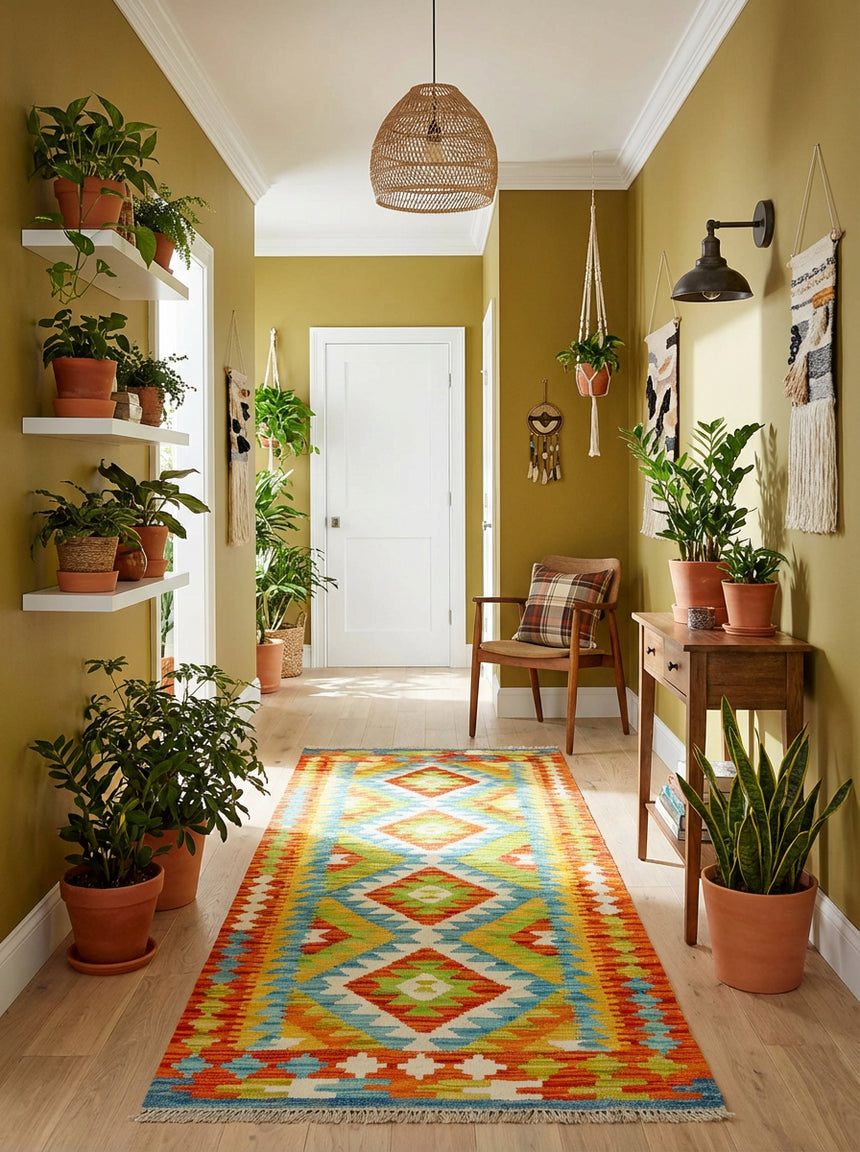 Kilim Afgano | 206 x 70 cm