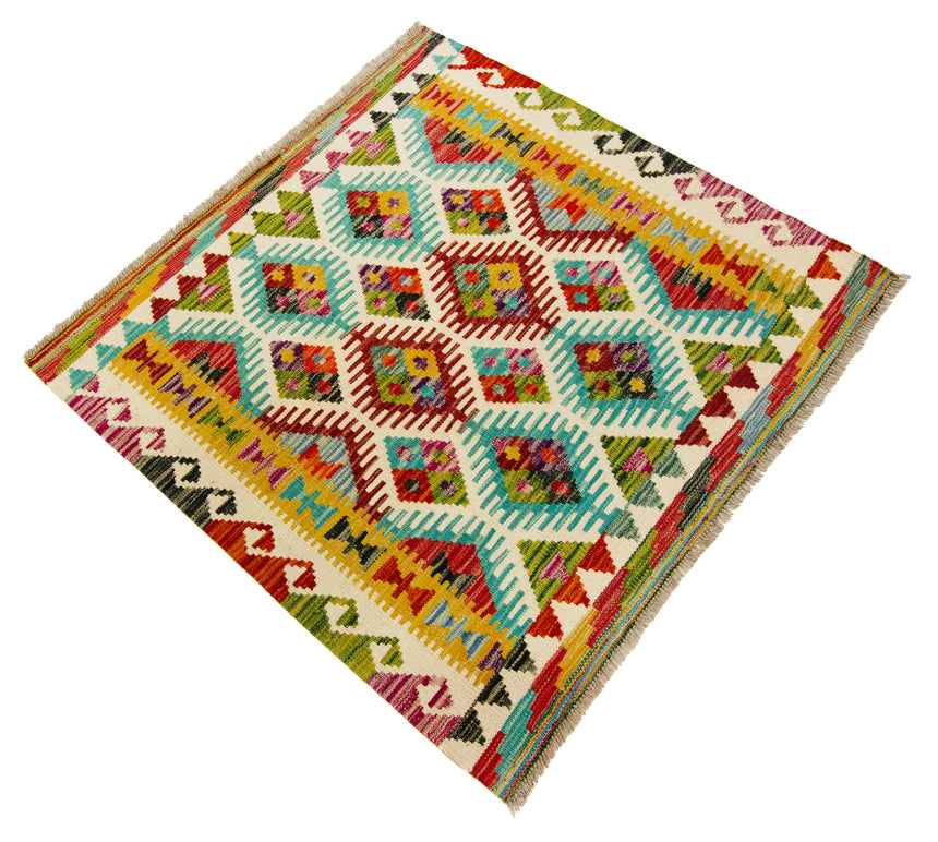 Kilim Afgano | 104 x 101 cm