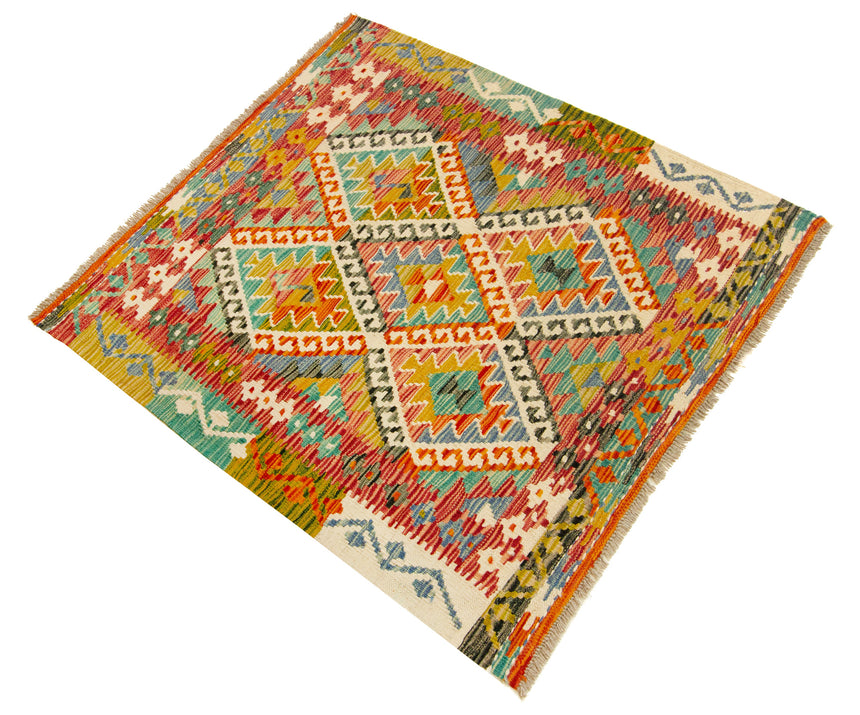 Kilim Afgano | 108 x 98 cm