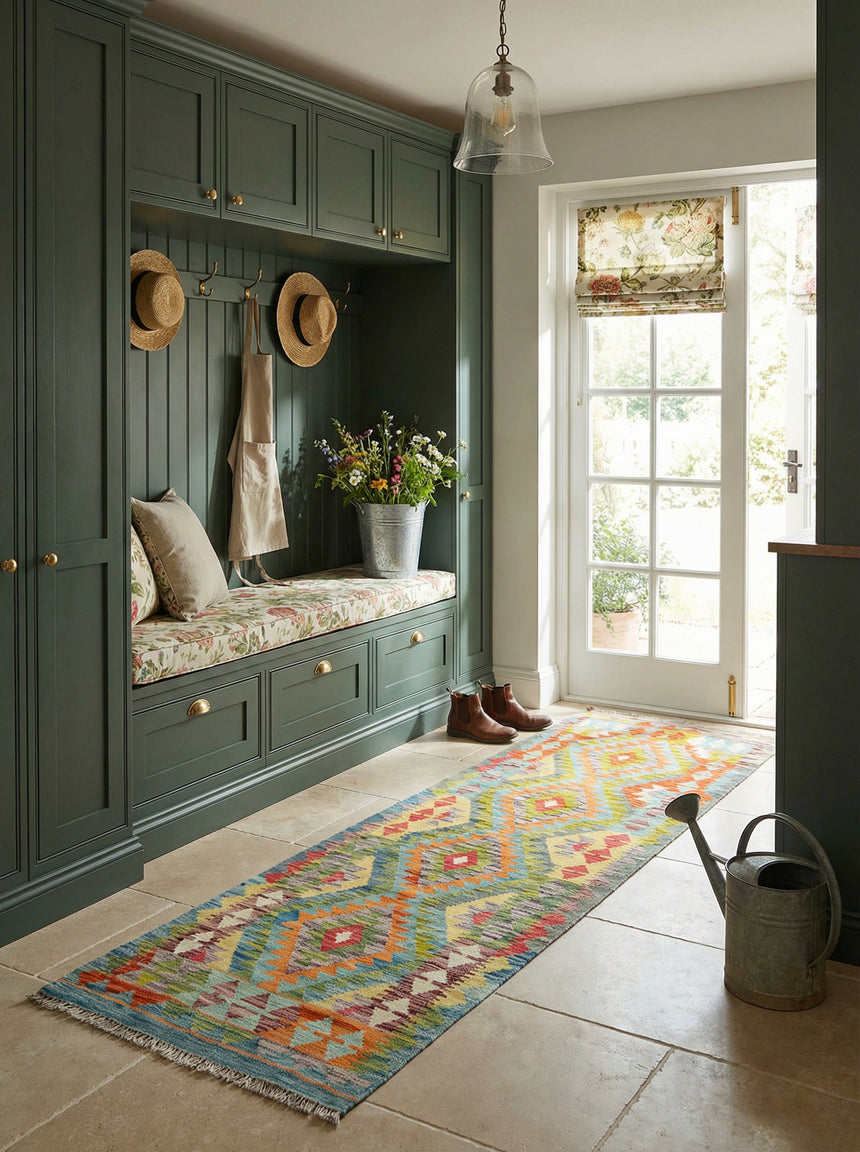 Kilim Afgano | 203 x 65 cm