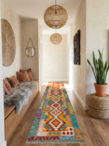 Kilim Afgano | 410 x 83 cm