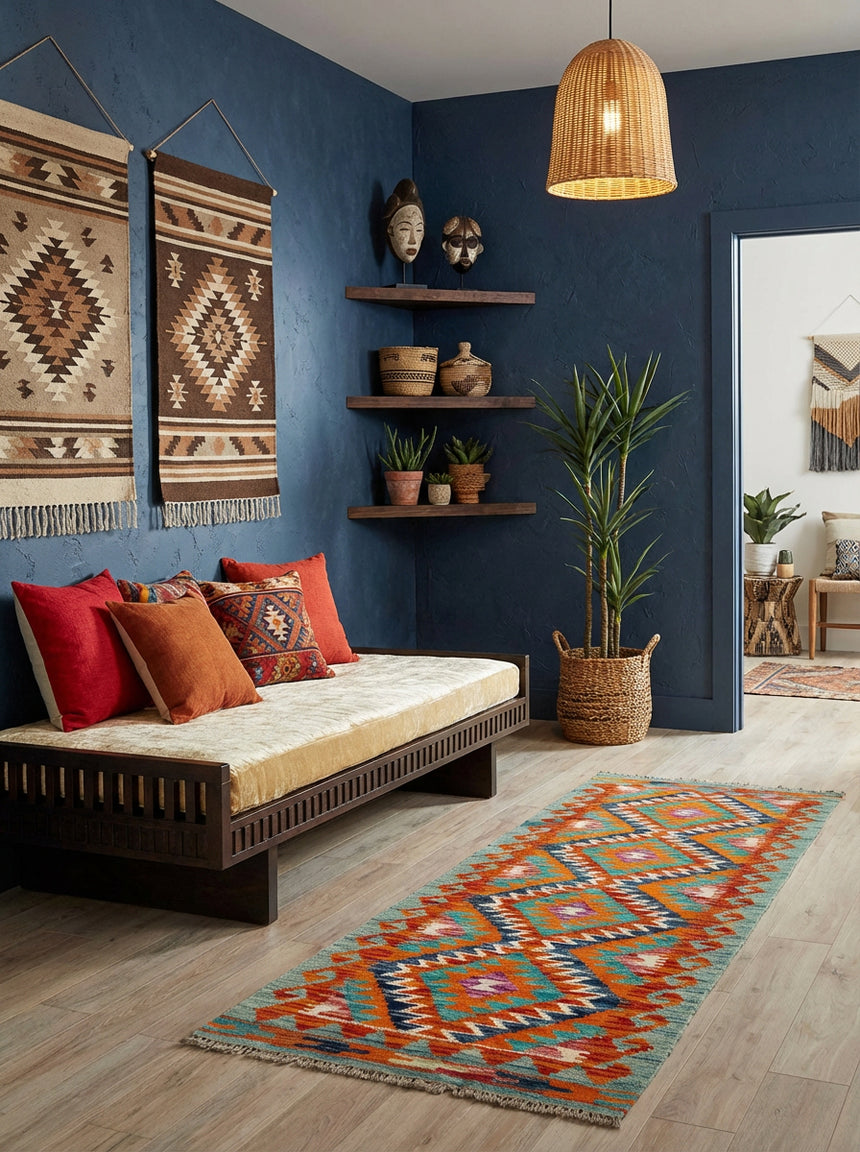 Kilim Afgano | 145 x 50 cm