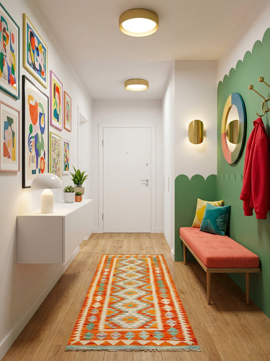 Kilim Afgano | 208 x 71 cm